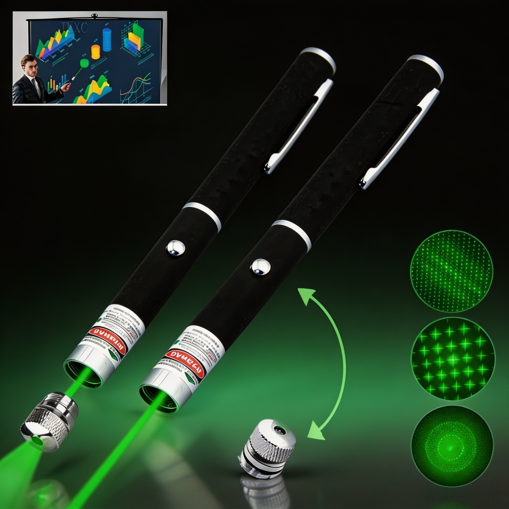 Laser Pointer Cat Toy Automatic - (Piles non fournies) Pointeur laser vert