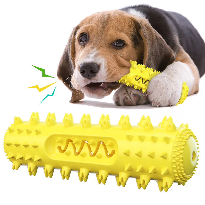 Rubber Treat Dispensing Dog Toy - Jouet à mâcher pour chien, brosse