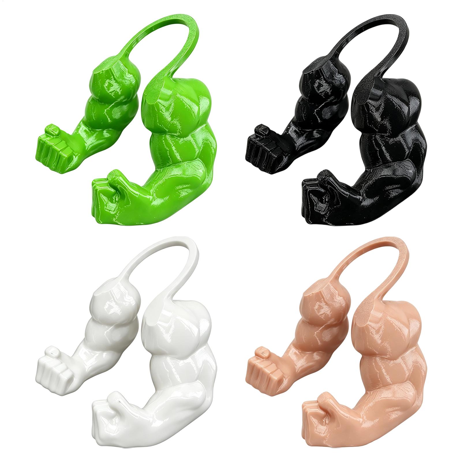 Interactive Squeaky Plush Dog Toy - Bras musculaire amusant pour chat, imprimé