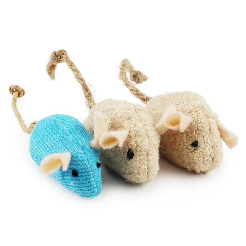 Catnip Interactive Plush Mouse - Jouet Interactif pour Animal de Compagnie,