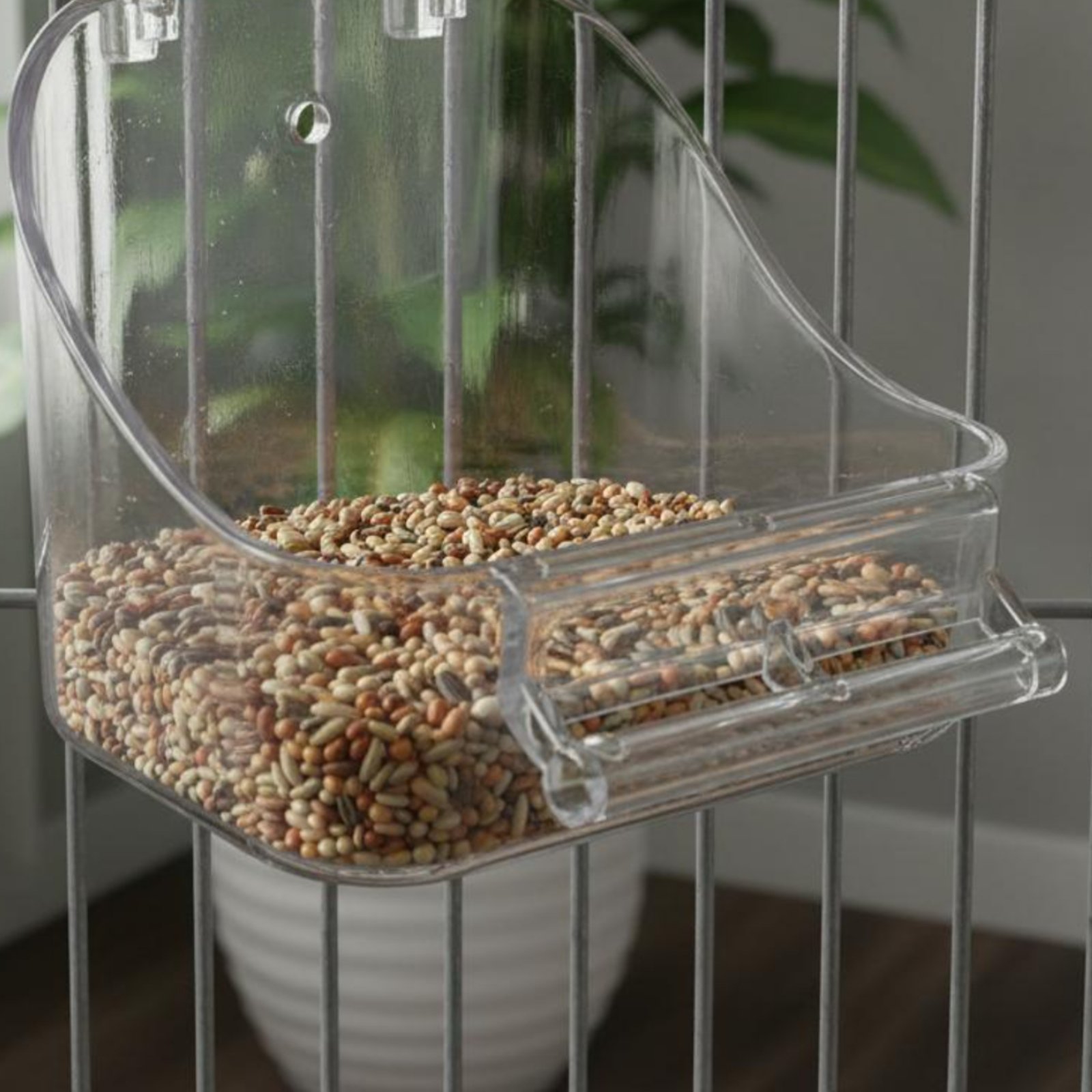 Pet Feeders - Mangeoire pour oiseaux 2-en-1 avec abri