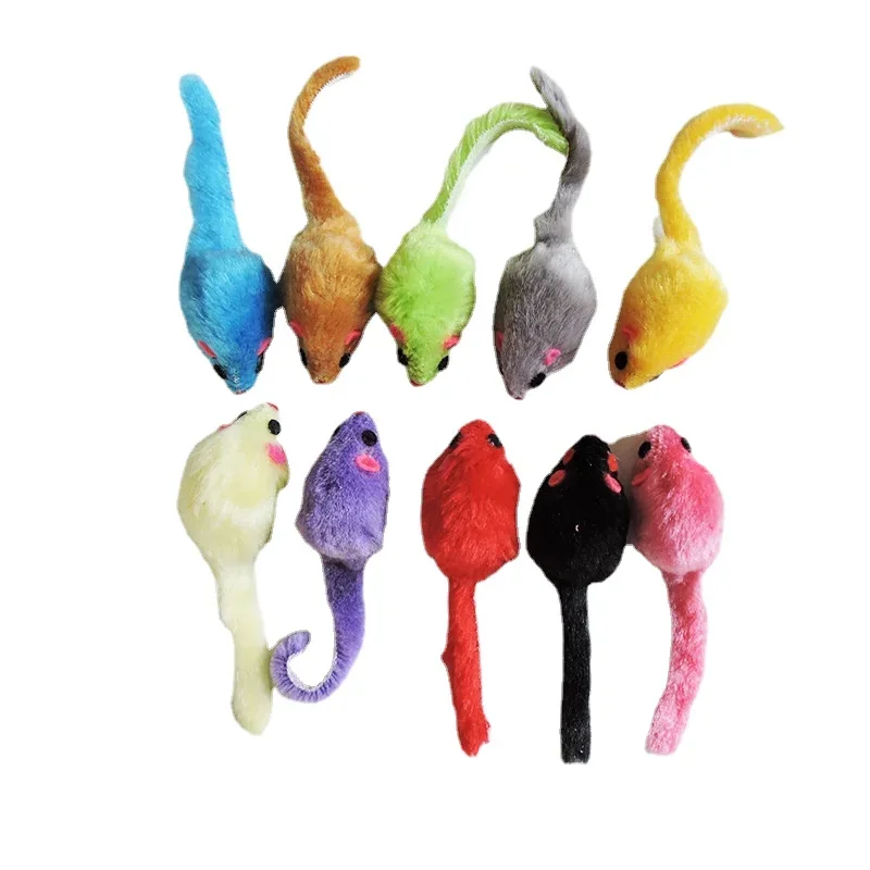 Catnip Interactive Plush Mouse - 8 jouets en peluche pour chat,