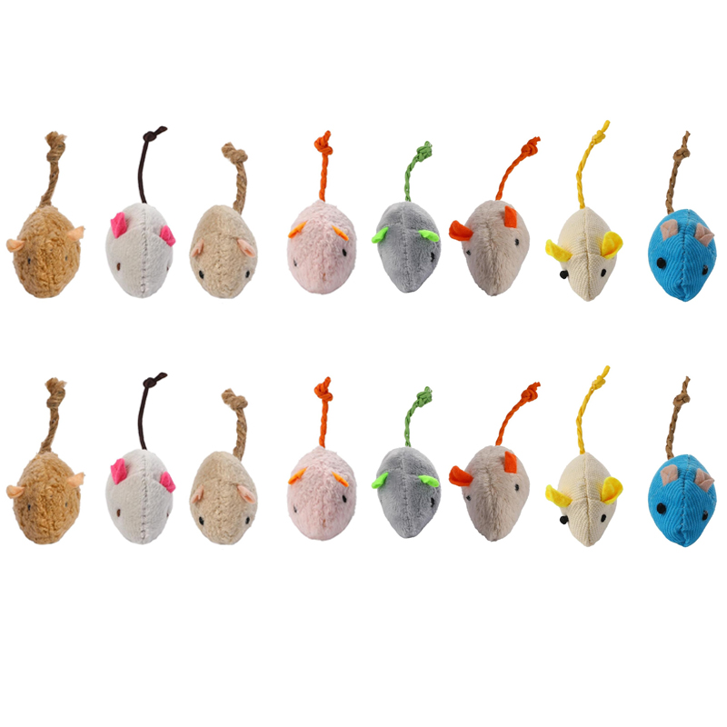 Catnip Interactive Plush Mouse - Jouets interactifs pour souris et chat,