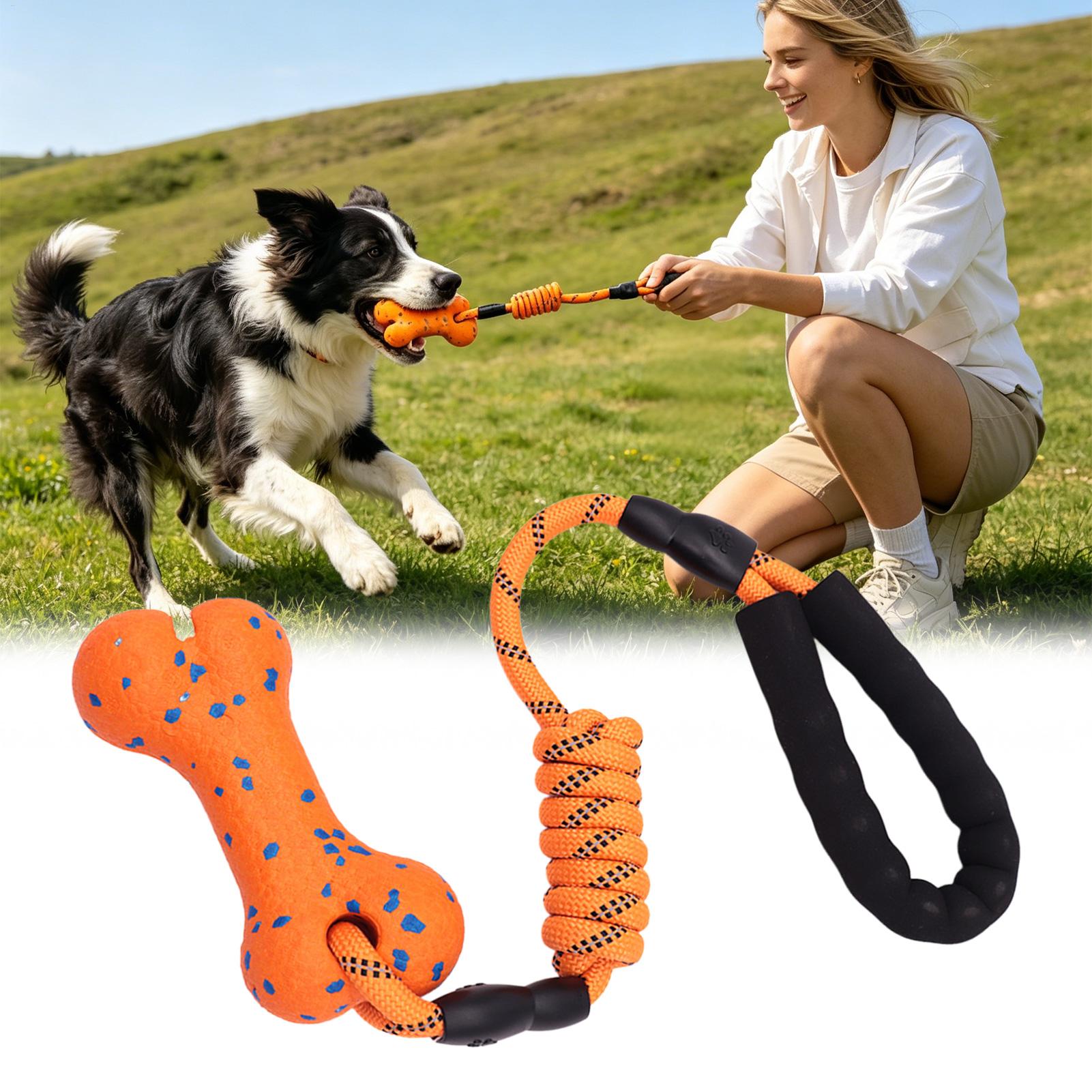 Dog Rope Toy Aggressive Chewers - Jouet en corde pour chien, os