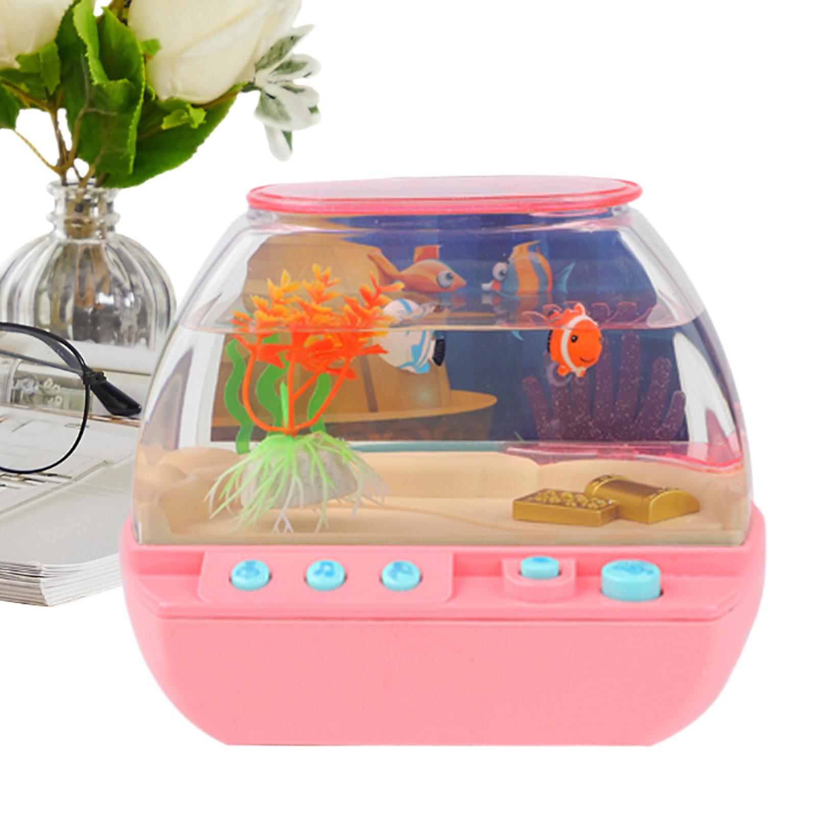 Aquarium - Aquarium jouet décoratif avec musique et