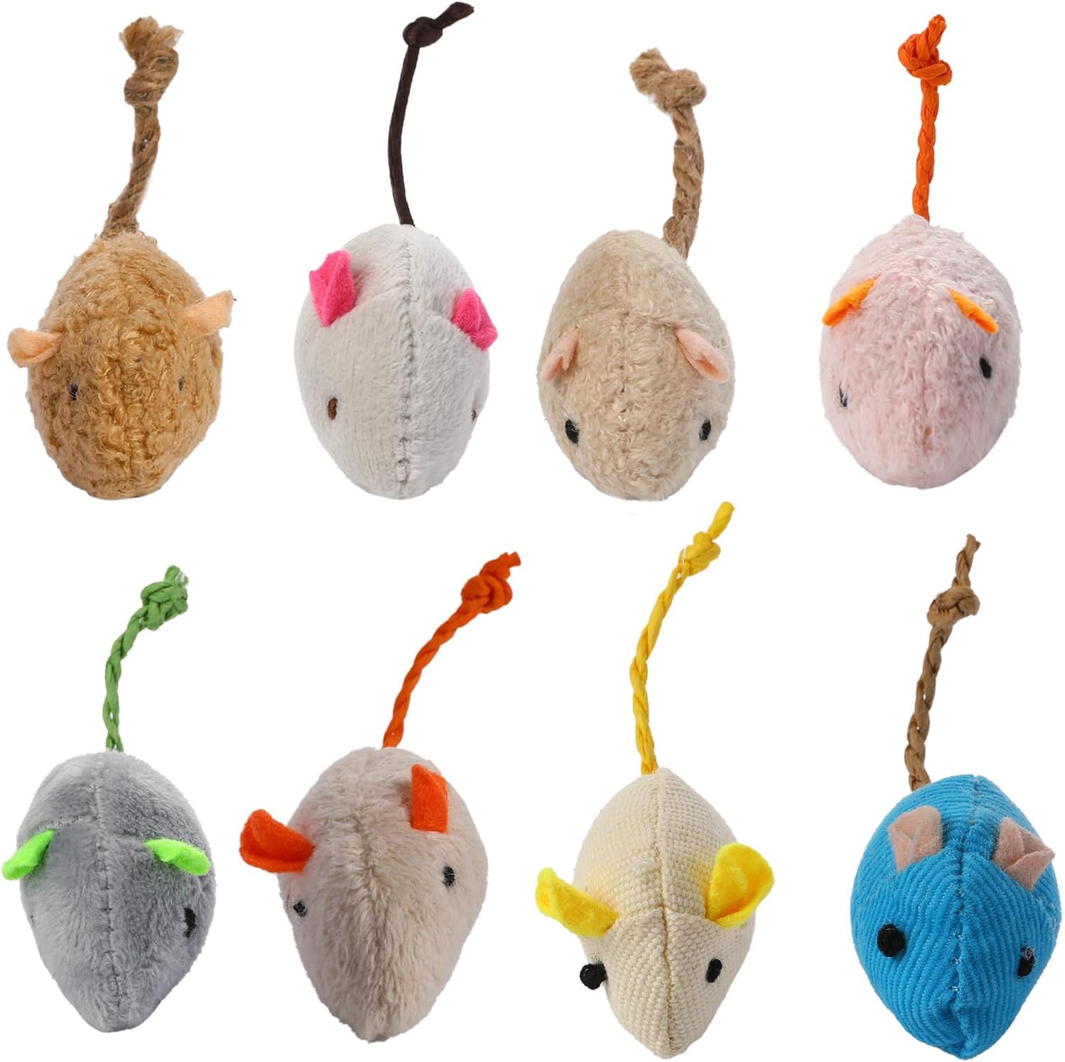 Catnip Interactive Plush Mouse - 8 jouets interactifs pour chat et