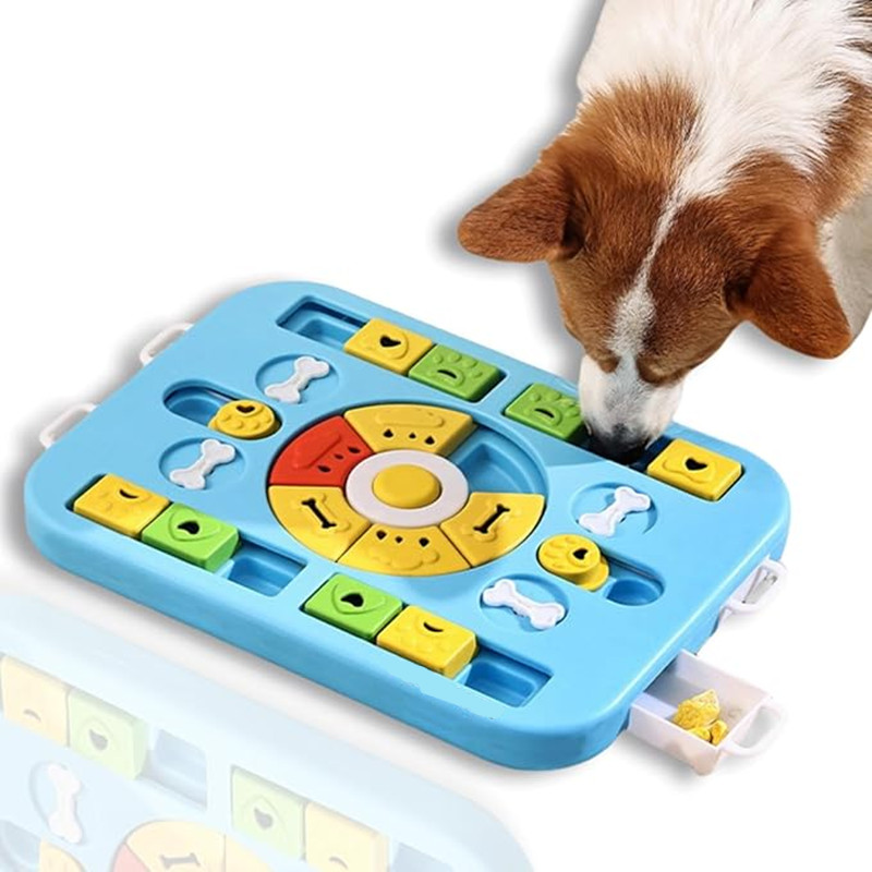 Dog Puzzle Feeder Toy - Jouet interactif puzzle pour chiens et