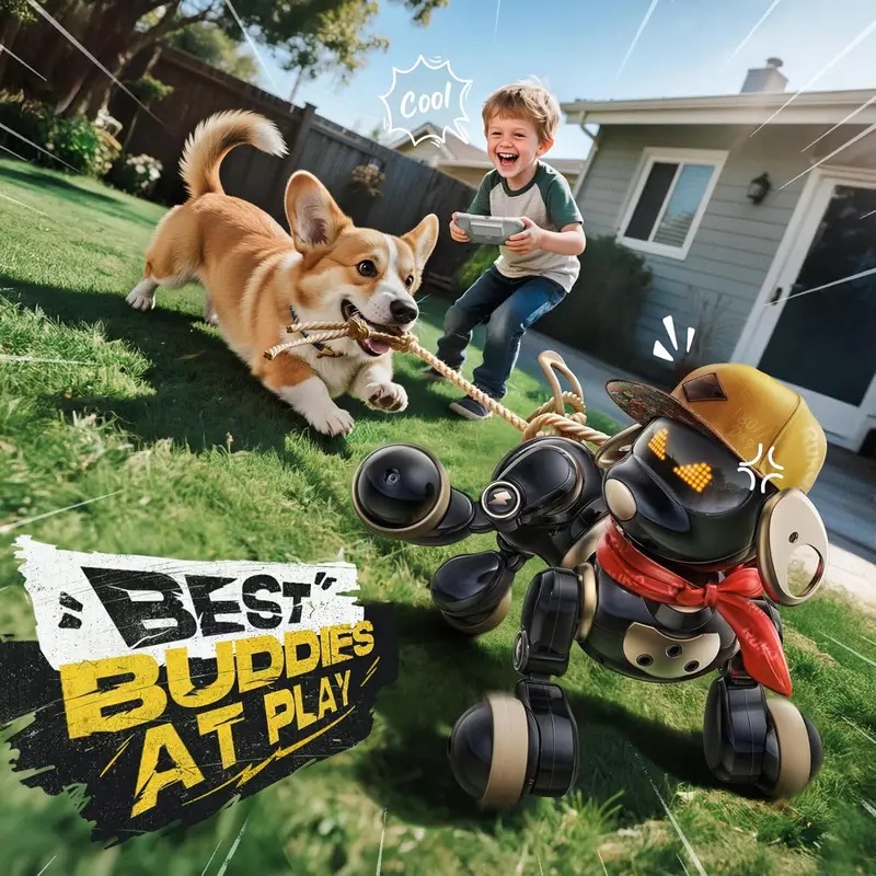 Dog Toys - Jouet de chien robot télécommandé intelligent