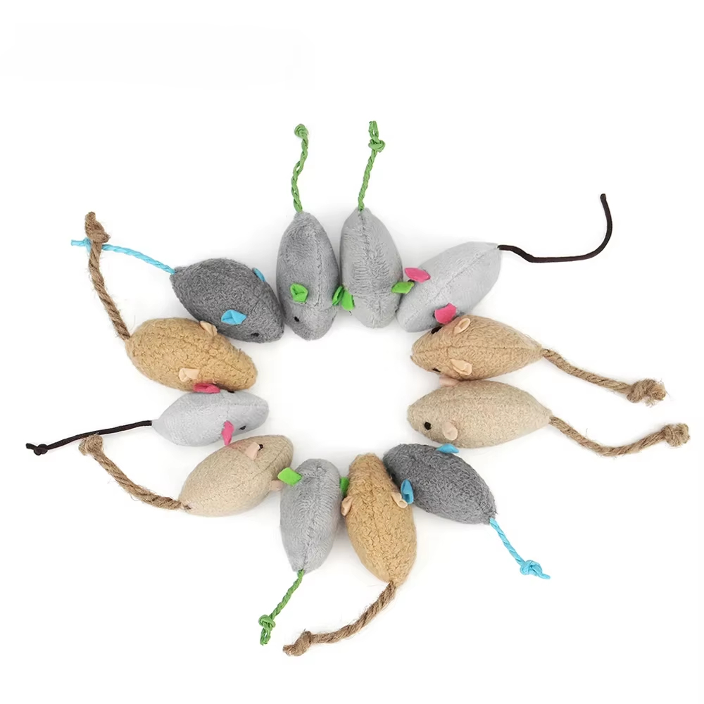 Catnip Interactive Plush Mouse - Lot de 5 jouets pour chat