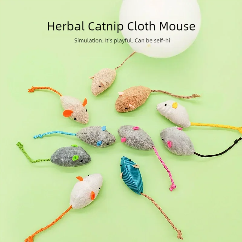 Catnip Interactive Plush Mouse - Jouet pour chat : Souris en