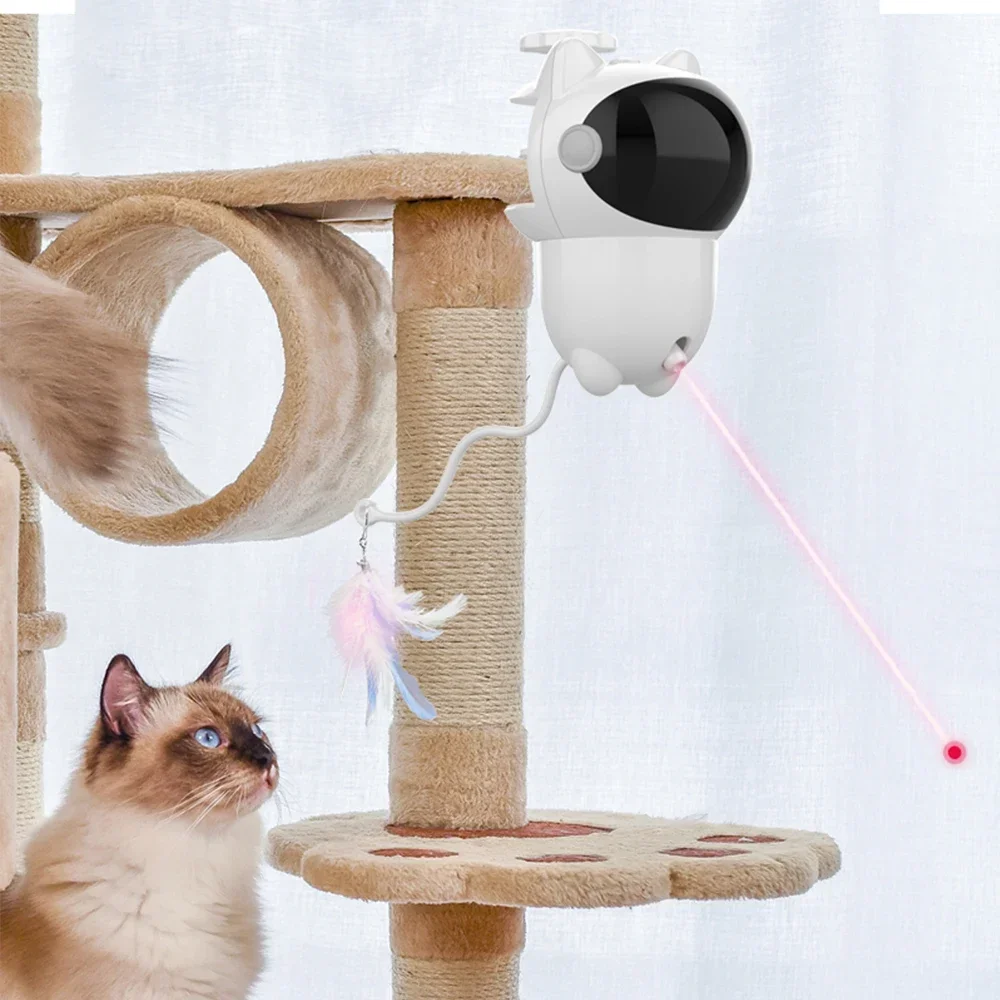 Laser Pointer Cat Toy Automatic - Jouet laser interactif 360° pour chat,
