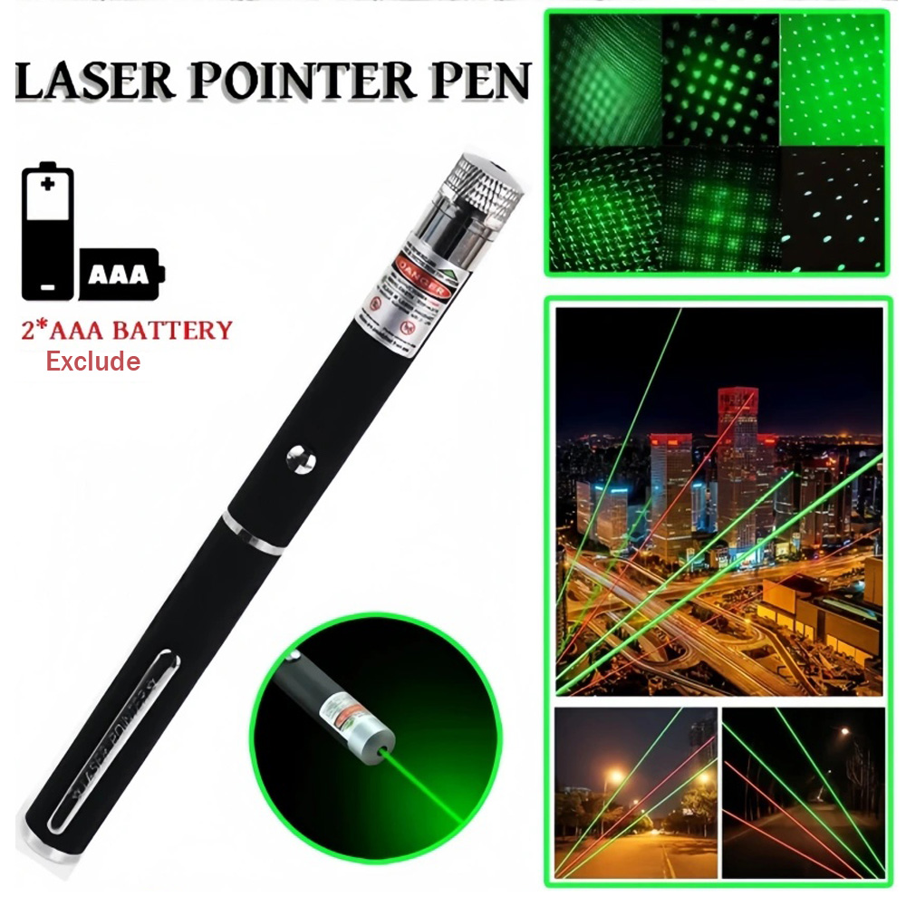 Laser Pointer Cat Toy Automatic - (Piles non fournies) Pointeur laser vert