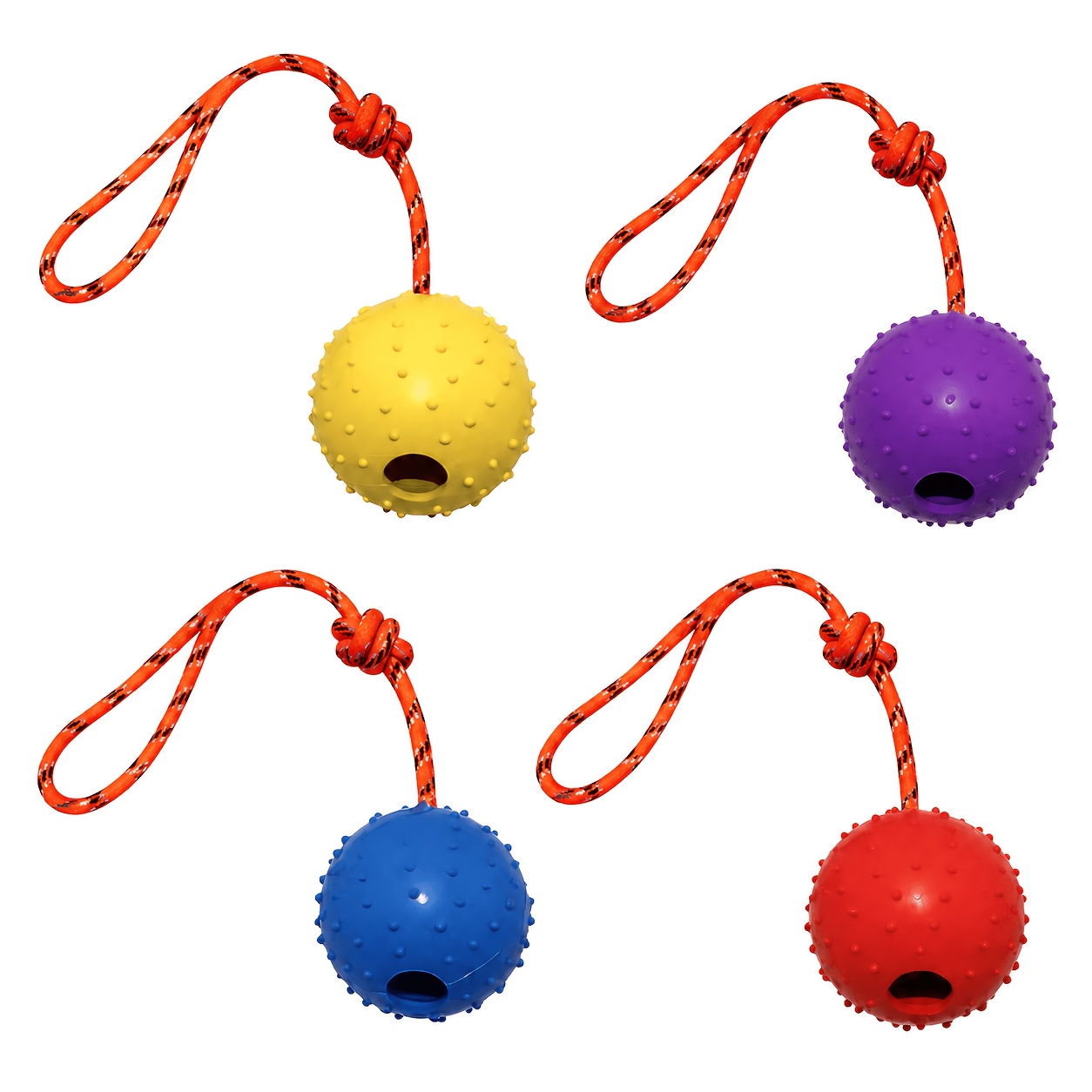 Dog Rope Toy Aggressive Chewers - Lot de 2 balles pour chien