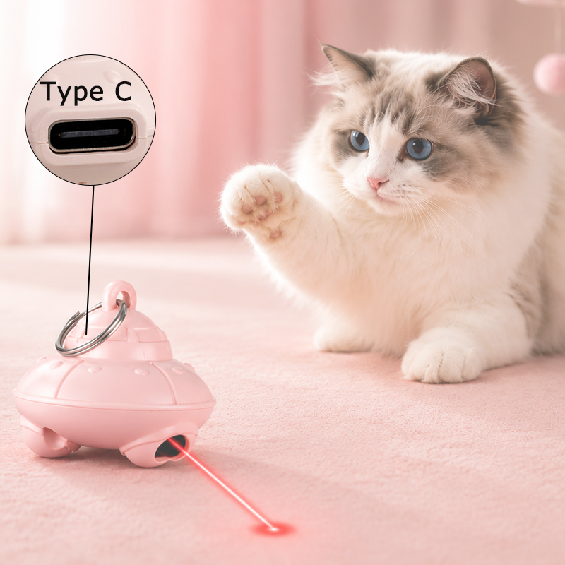Laser Pointer Cat Toy Automatic - Jouet laser électrique pour chat avec