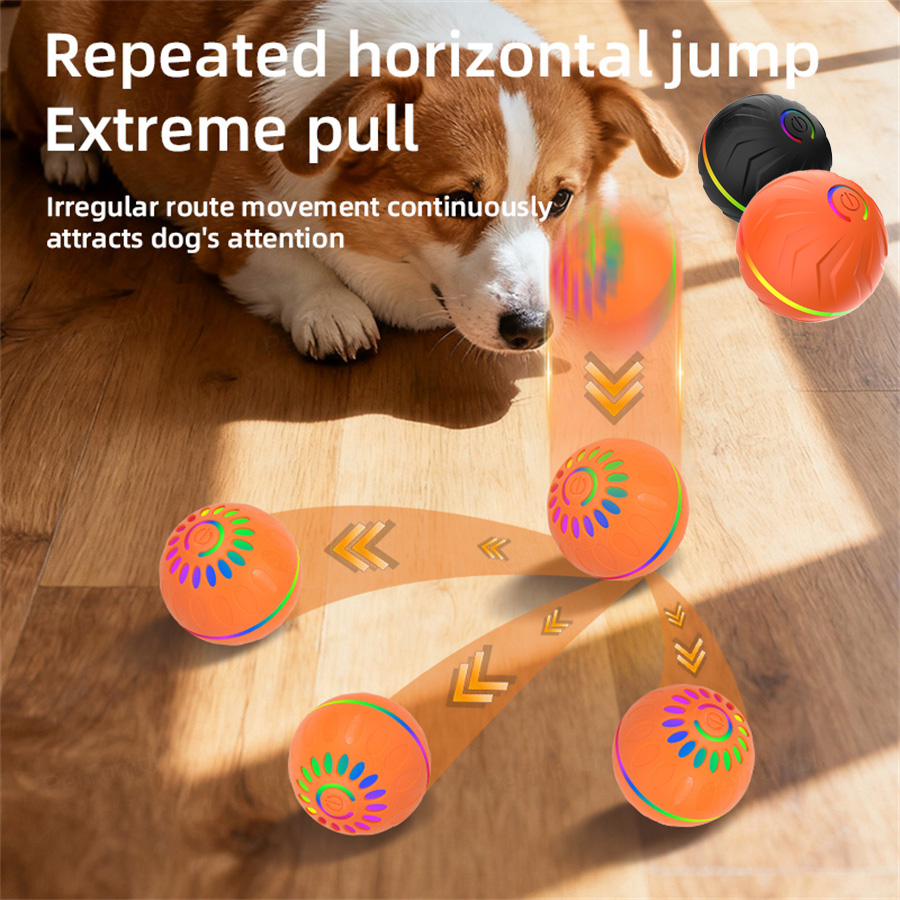 Automatic Moving Dog Ball - Jouets interactifs intelligents pour chiens -