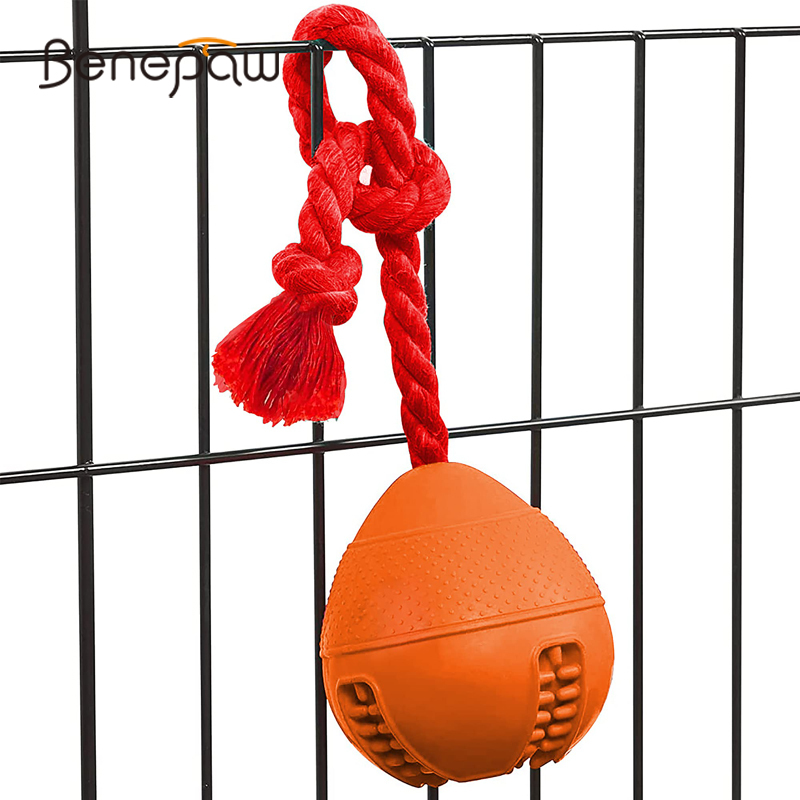 Rubber Treat Dispensing Dog Toy - Benepaw-Jouets Interactifs Écologiques pour Chien, Puzzle