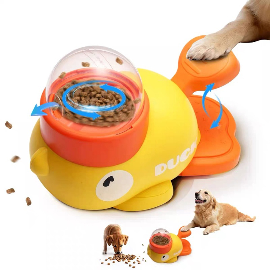 Dog Puzzle Feeder Toy - Jouet interactif 2-en-1 pour chien, distributeur