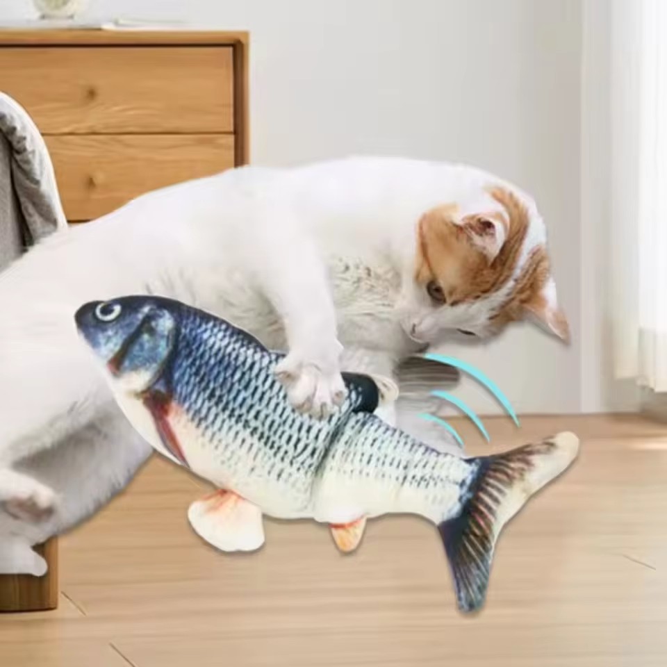 Jouet pour chat et chien, pois - Electric Floppy Fish Dog Toy avis et prix