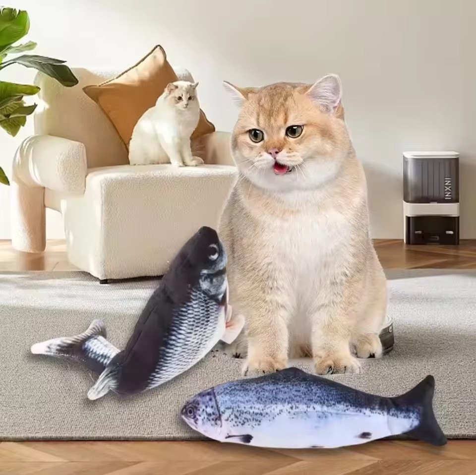 Jouet pour chat et chien, pois - Electric Floppy Fish Dog Toy avis et prix