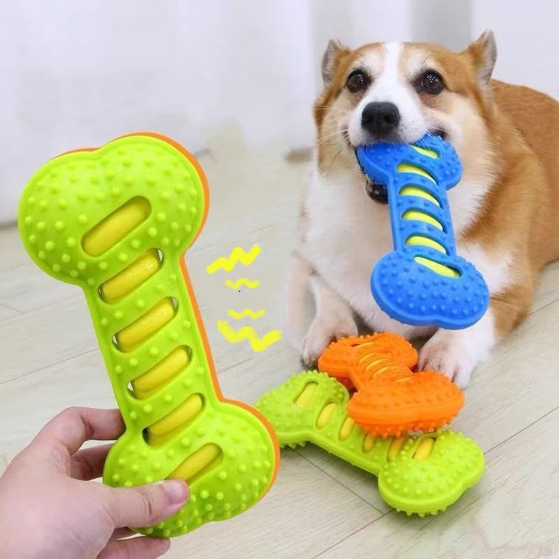Bâton à mâcher en caoutchouc p - Teeth Cleaning Dog Chew Bone avis et prix