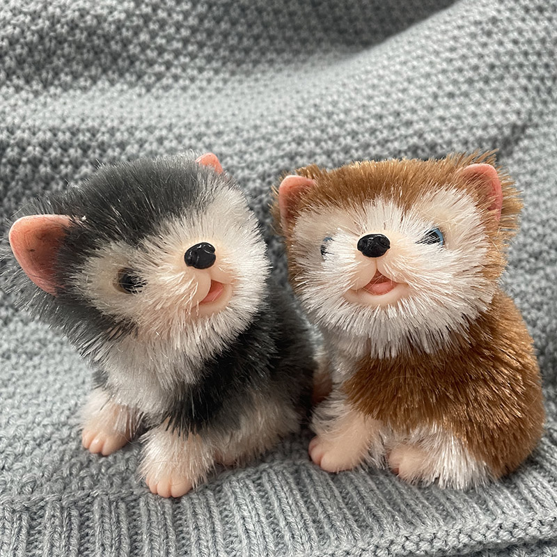 Poupées de chiens miniatures e - Interactive Squeaky Plush Dog Toy avis et prix
