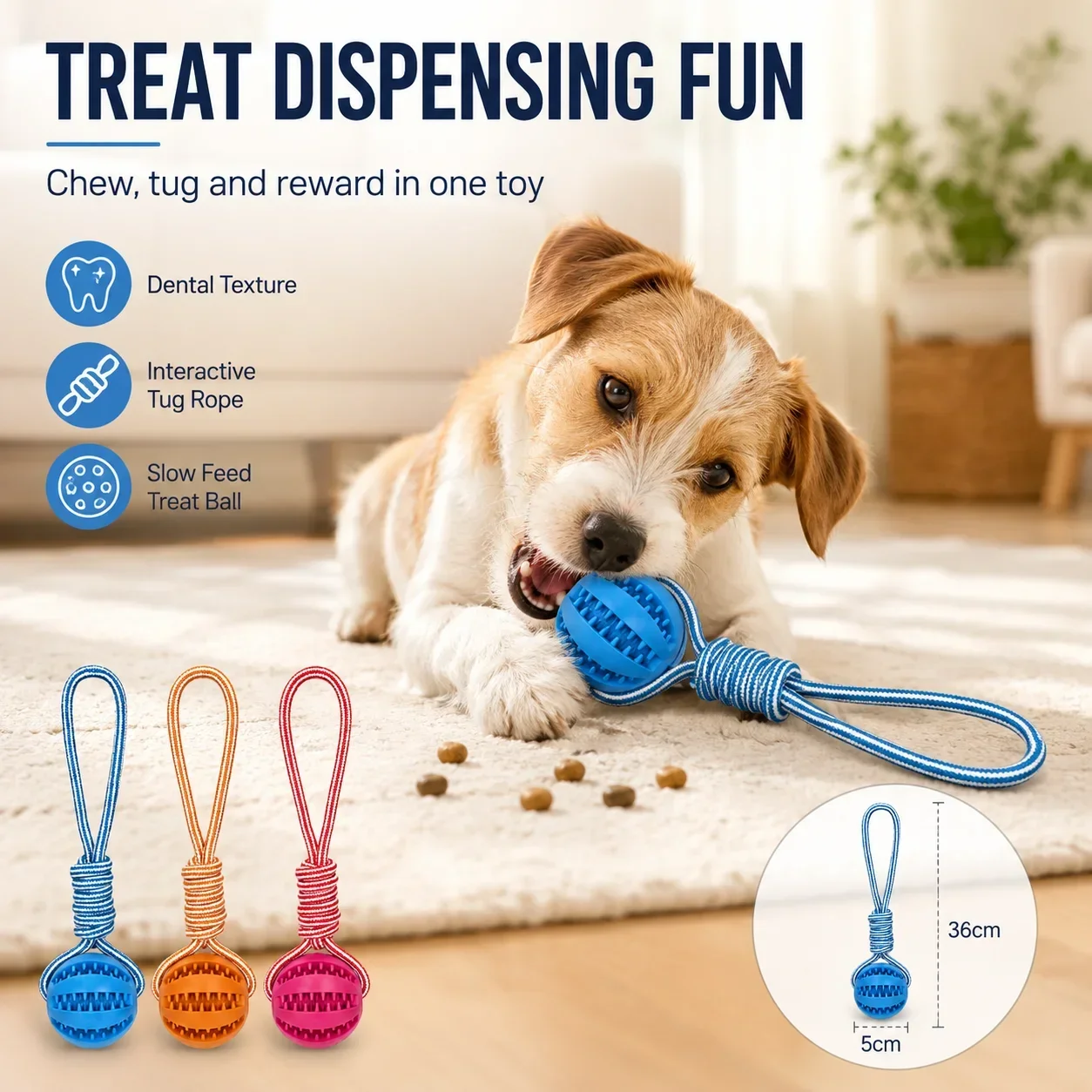 Jouet pour chien en caoutchouc - Rubber Treat Dispensing Dog Toy avis et prix
