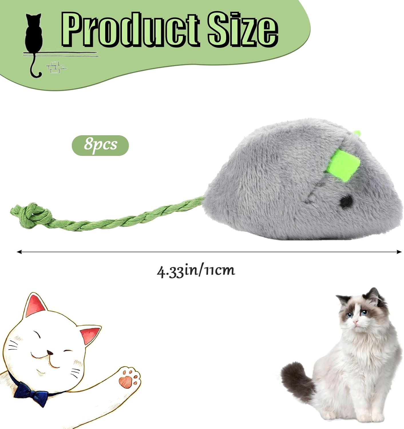 8 jouets interactifs pour chat - Catnip Interactive Plush Mouse avis et prix