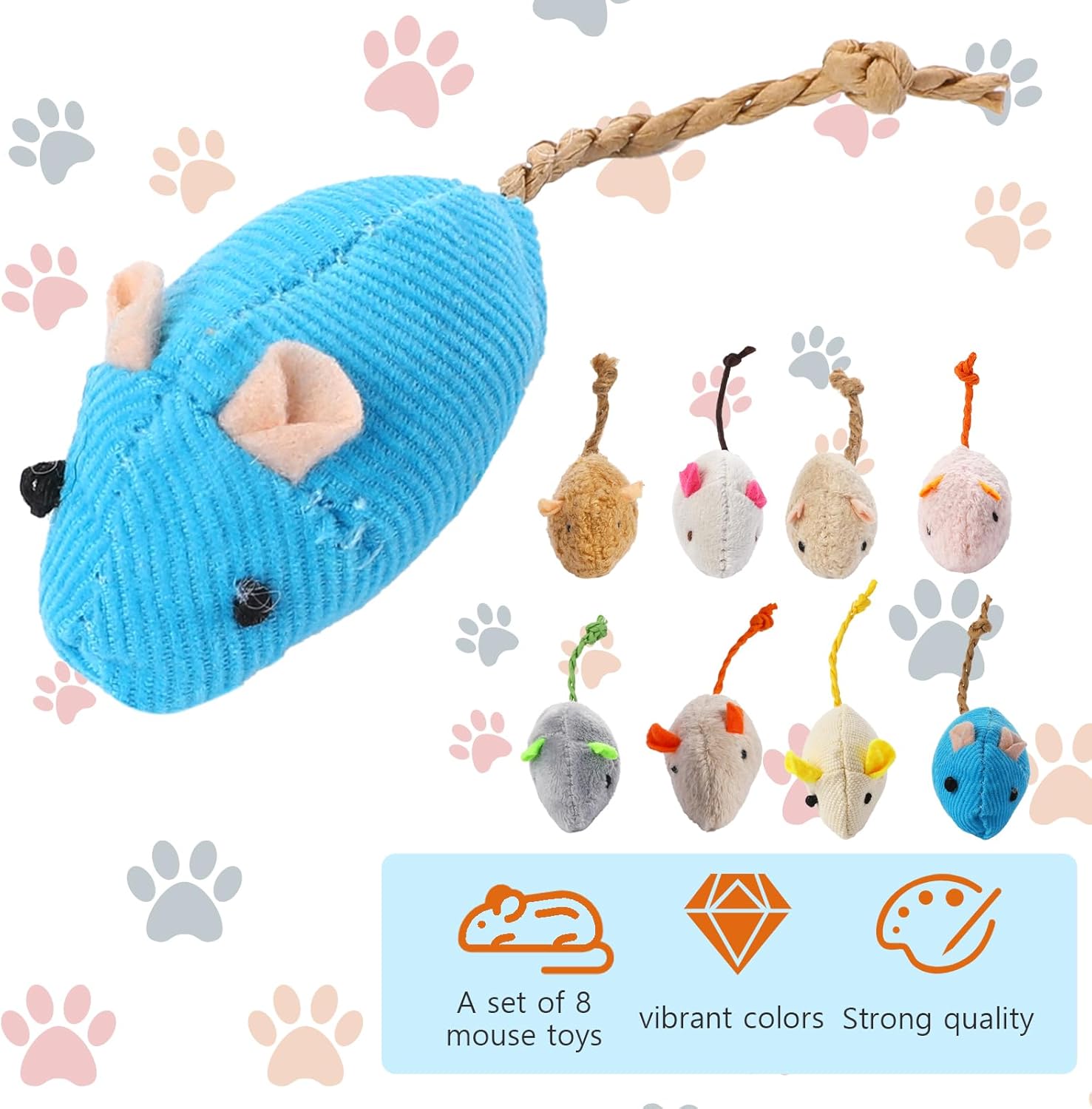 8 jouets interactifs pour chat - Catnip Interactive Plush Mouse avis et prix