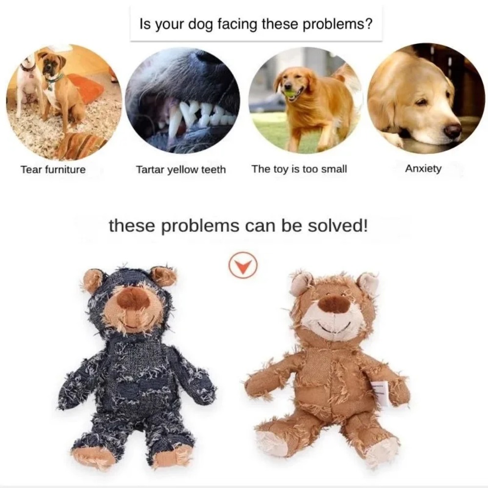 Cadeau pour joueurs, ours inde - Indestructible Dog Chew Toy avis et prix