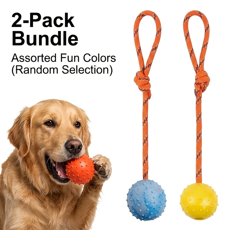 Lot de 2 balles pour chien en  - Dog Rope Toy Aggressive Chewers avis et prix