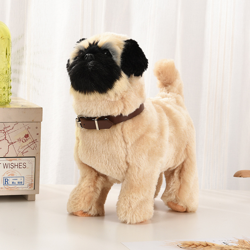 Jouets électroniques en peluch - Interactive Squeaky Plush Dog Toy avis et prix