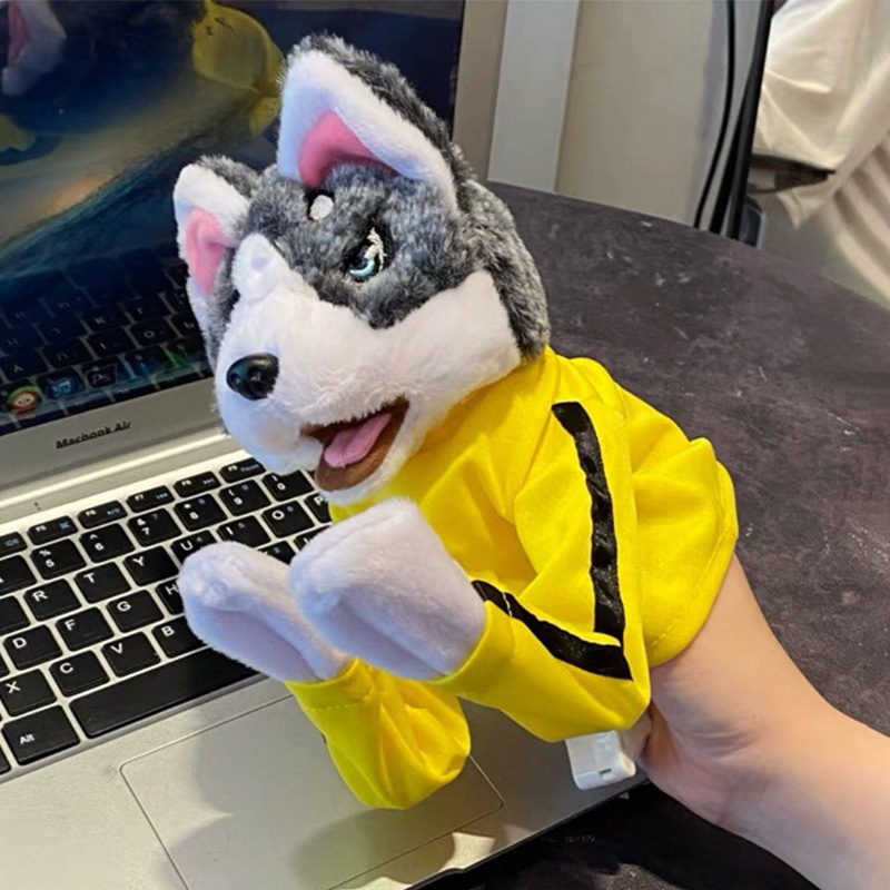 Gants Kung Fu Husky pour enfan - Interactive Squeaky Plush Dog Toy avis et prix
